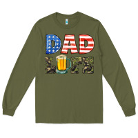 Army Green dad life Long Sleeve Tee - HRA Design Shop