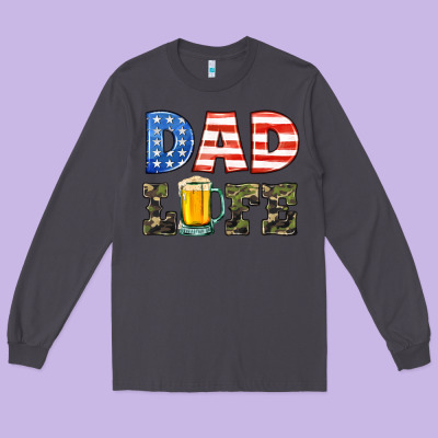 Dad Life Long Sleeve Tee Designed By Hra Design Shop