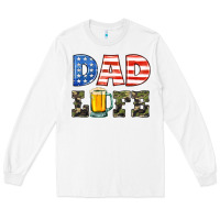 White dad life Long Sleeve Tee - HRA Design Shop