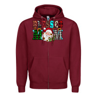 Burgundy blessed mom christmas Zipper Hoodie - JahusDesignShop