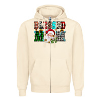 Sandshell blessed mom christmas Zipper Hoodie - JahusDesignShop