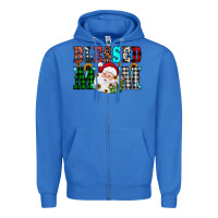 True Royal blessed mom christmas Zipper Hoodie - JahusDesignShop