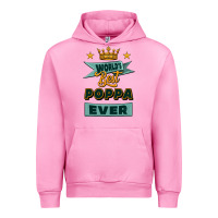 Fuchsia Pink world's best poppa ever Urban Hoodie - Jasminsmagicworld