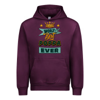Mauve Wine world's best poppa ever Urban Hoodie - Jasminsmagicworld