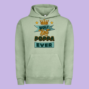 World's Best Poppa Ever Urban Hoodie Designed By Jasminsmagicworld