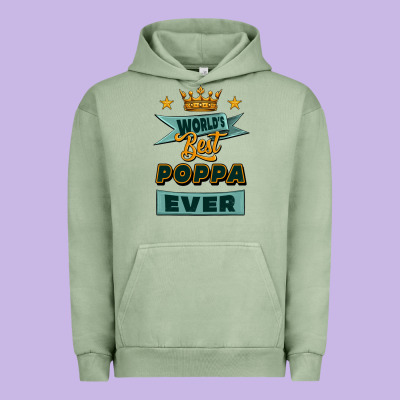 World's Best Poppa Ever Urban Hoodie Designed By Jasminsmagicworld
