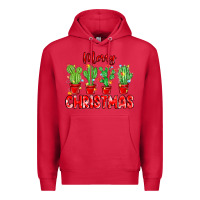 Cardinal Merry Christmas Cactuses Premium Hoodie - MaliasSmallBusiness