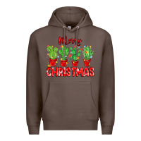 Coffee Merry Christmas Cactuses Premium Hoodie - MaliasSmallBusiness