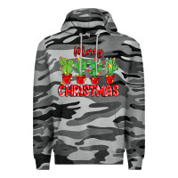 Slate Camo Merry Christmas Cactuses Premium Hoodie - MaliasSmallBusiness