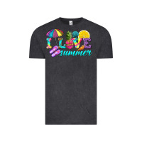 Vintage Black i love summer Vintage Tee - texasbilliewilder