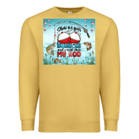 Antique Gold show me your bobbers and i will show my rod Premium Sweatshirt - MaliasSmallBusiness