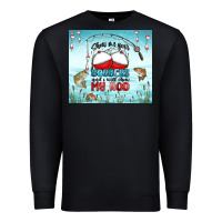 Black show me your bobbers and i will show my rod Premium Sweatshirt - MaliasSmallBusiness