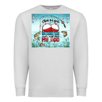Dove Grey show me your bobbers and i will show my rod Premium Sweatshirt - MaliasSmallBusiness