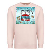 Pale Pink show me your bobbers and i will show my rod Premium Sweatshirt - MaliasSmallBusiness