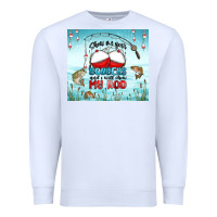 White show me your bobbers and i will show my rod Premium Sweatshirt - MaliasSmallBusiness
