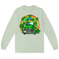 Matcha st patricks shamrock gold rainbow truck Long Sleeve Tee - FaDigitalArtStudio