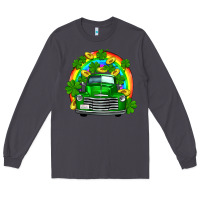 Smoke st patricks shamrock gold rainbow truck Long Sleeve Tee - FaDigitalArtStudio