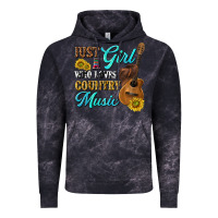 Cloud Black just a girl who loves country music Vintage Hoodie - texasbilliewilder