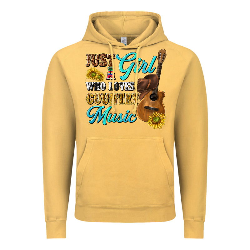 Just A Girl Who Loves Country Music Vintage Hoodie by texasbilliewilder | Teevron