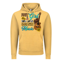 Vintage Mustard just a girl who loves country music Vintage Hoodie - texasbilliewilder