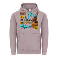 Vintage Zinc just a girl who loves country music Vintage Hoodie - texasbilliewilder