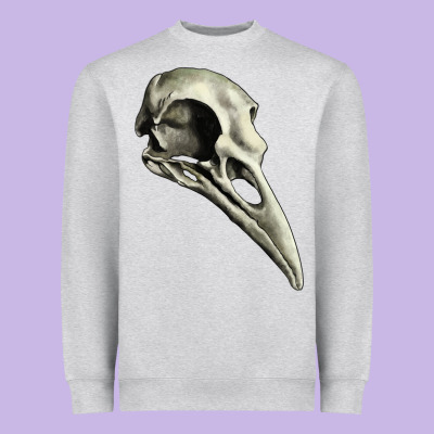 Heavyweight Sweatshirt Raven Skull