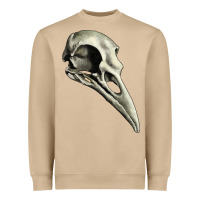Mushroom Raven Skull Heavyweight Sweatshirt - RanaPortraitStore
