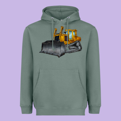 Bulldozer Heavyweight Hoodie Designed By Lillyallendesigns