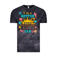 Cloud Black i m a better person when i m tan Vintage Tee - texasbilliewilder