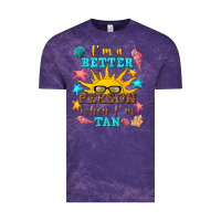 Cloud Purple i m a better person when i m tan Vintage Tee - texasbilliewilder