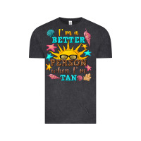 Vintage Black i m a better person when i m tan Vintage Tee - texasbilliewilder