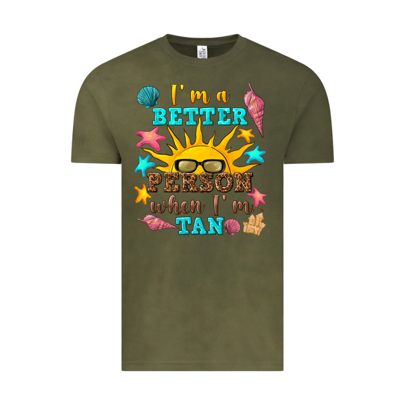 I M A Better Person When I M Tan Vintage Tee by texasbilliewilder | Teevron