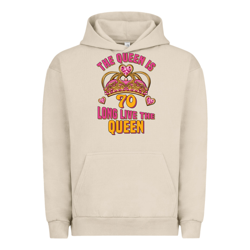The Queen Is 70 Long Live The Queen Urban Hoodie by Jasminsmagicworld | Teevron