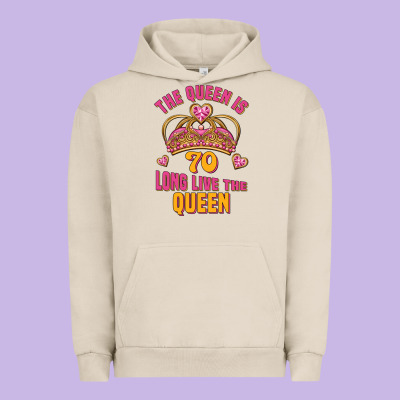 The Queen Is 70 Long Live The Queen Urban Hoodie Designed By Jasminsmagicworld