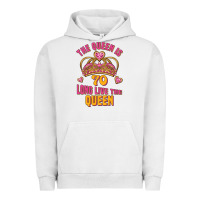 Pigment Lunar Rock the queen is 70 long live the queen Urban Hoodie - Jasminsmagicworld