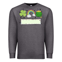 Charcoal Heather st patrick's trio name patch Premium Sweatshirt - MaliasSmallBusiness