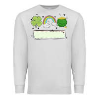 Dove Grey st patrick's trio name patch Premium Sweatshirt - MaliasSmallBusiness