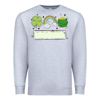 Heather Grey st patrick's trio name patch Premium Sweatshirt - MaliasSmallBusiness