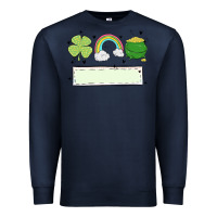 Navy st patrick's trio name patch Premium Sweatshirt - MaliasSmallBusiness