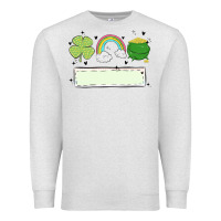 Oatmeal Heather st patrick's trio name patch Premium Sweatshirt - MaliasSmallBusiness