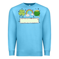 Ocean Blue st patrick's trio name patch Premium Sweatshirt - MaliasSmallBusiness