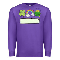 Purple st patrick's trio name patch Premium Sweatshirt - MaliasSmallBusiness