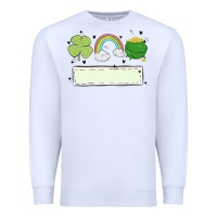 White st patrick's trio name patch Premium Sweatshirt - MaliasSmallBusiness