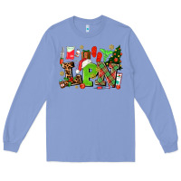 Colony Blue lpn christmas nurse with Long Sleeve Tee - AdoDesignShop