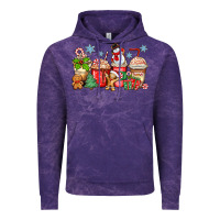 Cloud Purple christmas coffee cups Vintage Hoodie - Zillion Design Studio
