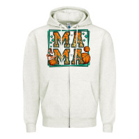 Oatmeal Heather basketball mama Zipper Hoodie - Jasminsmagicworld