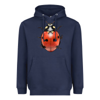 Navy lady bug Heavyweight Hoodie - LillyAllenDesigns