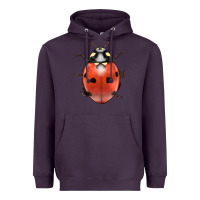 Plum lady bug Heavyweight Hoodie - LillyAllenDesigns