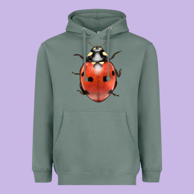 Lady Bug Heavyweight Hoodie Designed By Lillyallendesigns