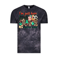 Cloud Black i'm just here for the snacks #soccer sister Vintage Tee - Zillion Design Studio